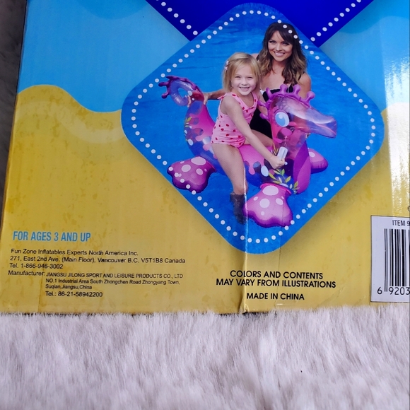 Fun Zone Inflatables, Seahorse Rider Pool Float, NIB - Picture 6 of 7
